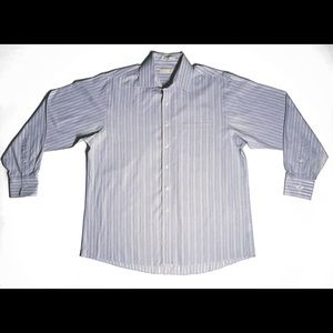 Michael Kors Size XL lavander stripped button up
